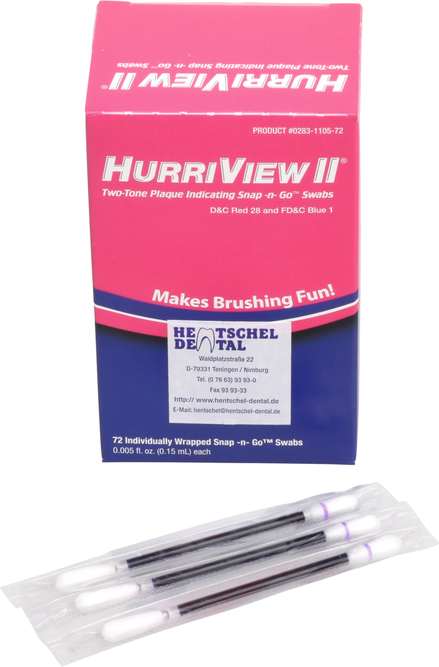 Hurriview II Plaque Indicator Packung 72 Stück blau