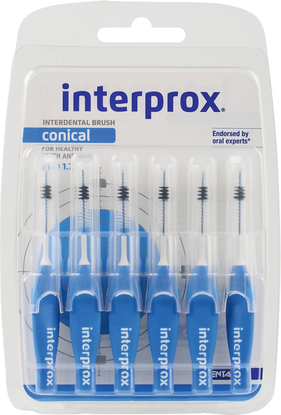 interprox® Packung 6 Stück blau, Ø 1,7 mm, conical interprox® Packung 6 Stück blau, Ø 1,7 mm, conical
