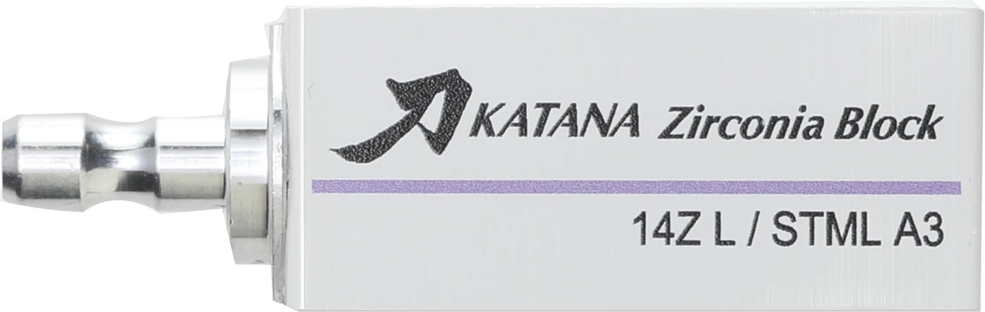 KATANA™ Zirconia Block Packung 3 Stück Größe 14Z L, A3