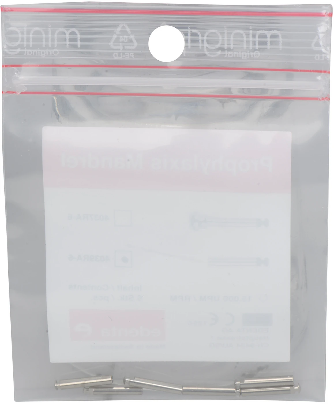 Mandrell Screw-In Packung 6 Stück RA, 13 mm, screw