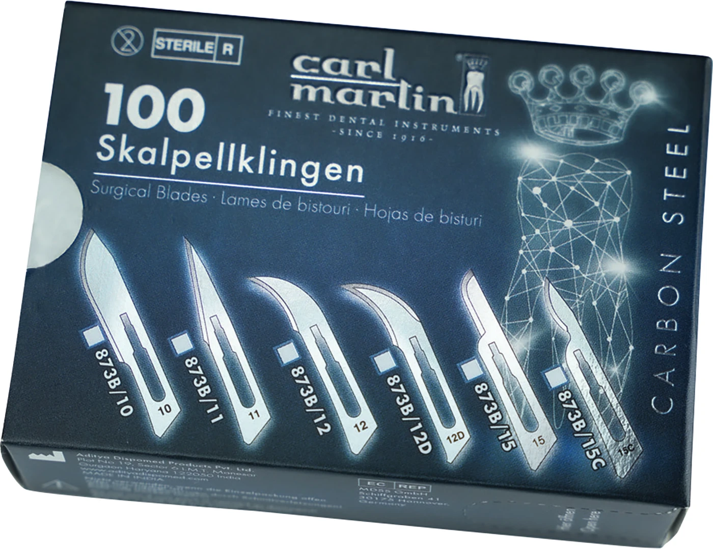 Skalpellklingen Carbon Steel Packung 100 Stück Figur 11 Skalpellklingen Carbon Steel Packung 100 Stück Figur 11