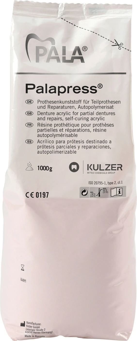 Palapress® Beutel 1 kg Pulver rosa geadert