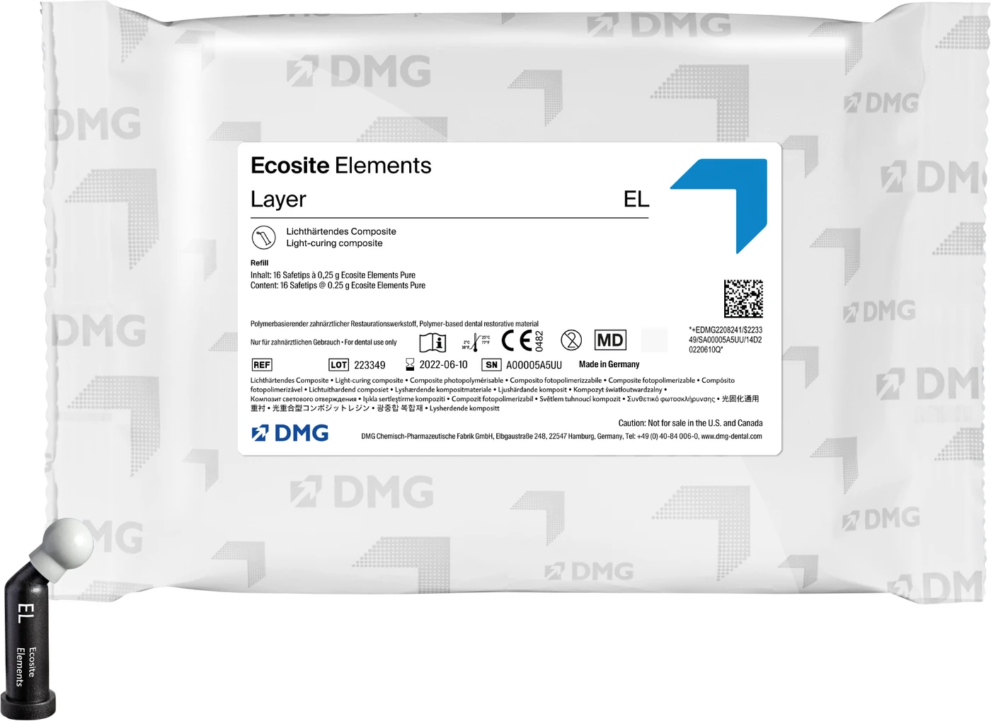 Ecosite Elements Packung 16 x 0,25 g Safetip EL