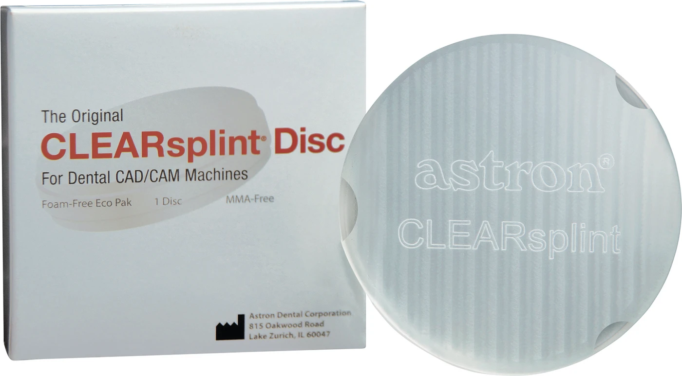 astron® CLEARSPLINT® Disc Packung 12 Stück, 95 x 20 mm, für Zirkonzahn