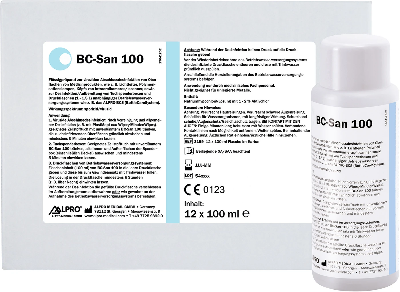 BC-San 100 Karton 12 x 100 ml Flasche