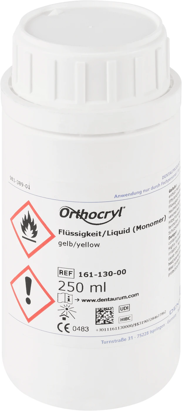 Orthocryl® Flüssigkeit Flasche 250 ml Flüssigkeit gelb