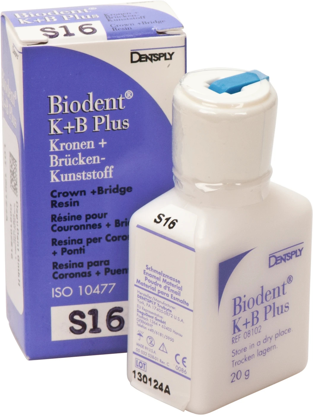 Biodent® K+B Plus Massen Flasche 20 g Pulver schmelz 16