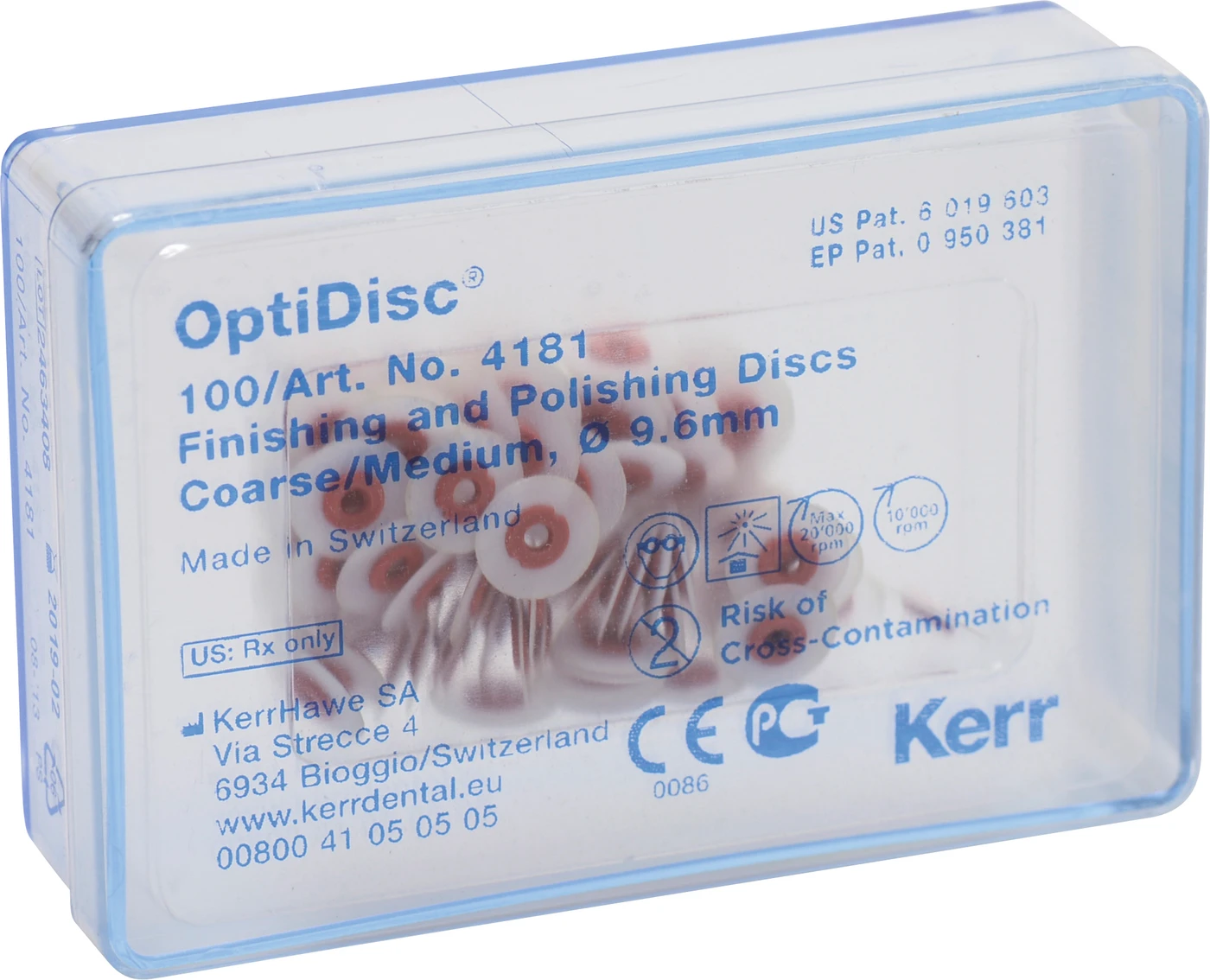 OptiDisc® Nachfüllpackung 100 Stück unmontiert, hellbraun grob/mittel, Ø 9,6 m