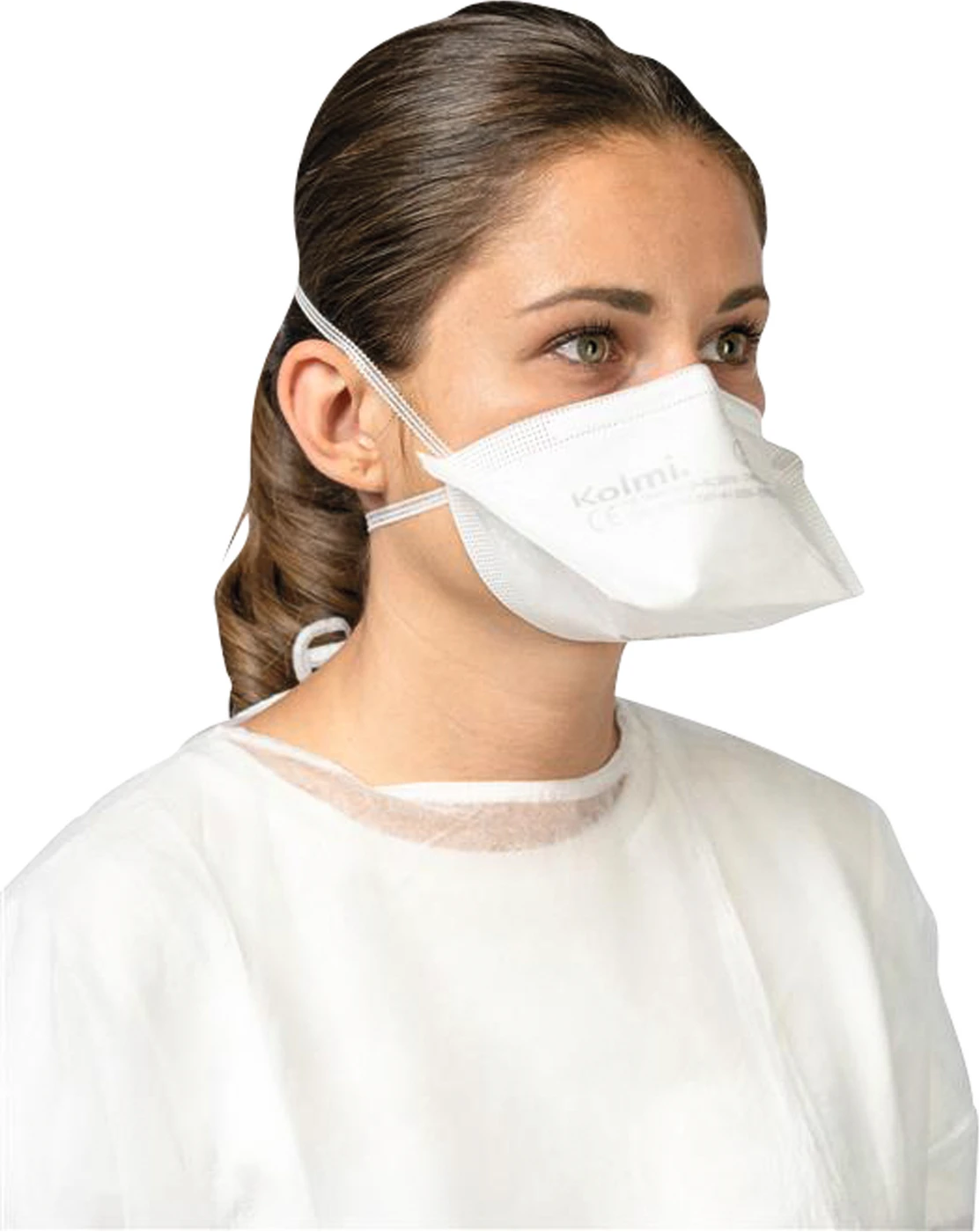 Kolmi Oxygen FFP2 Atemschutzmaske Packung 50 Stück mit Kopfschlaufen, medium Kolmi Oxygen FFP2 Atemschutzmaske Packung 50 Stück mit Kopfschlaufen, medium