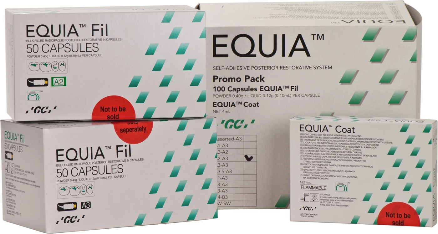 GC EQUIA™ Promo Kit 2 x 50 Kapseln A2-A3, Zubehör