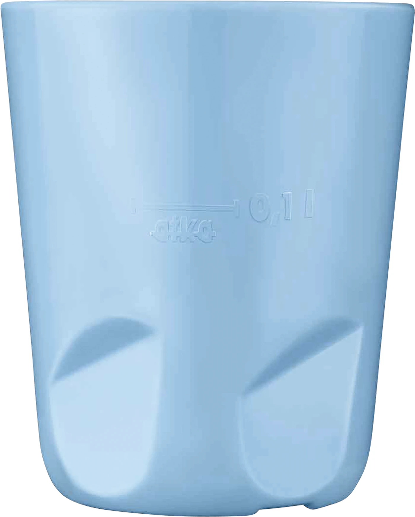 Mehrweg Mundspülbecher Packung 6 Stück hellblau