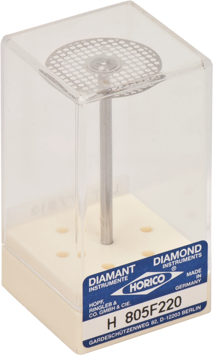 Diamantscheiben 805 Stück doppelseitig, sehr flexibel, gelb extra fein, HP, Figur 805 F, 0,15 mm, ISO 220