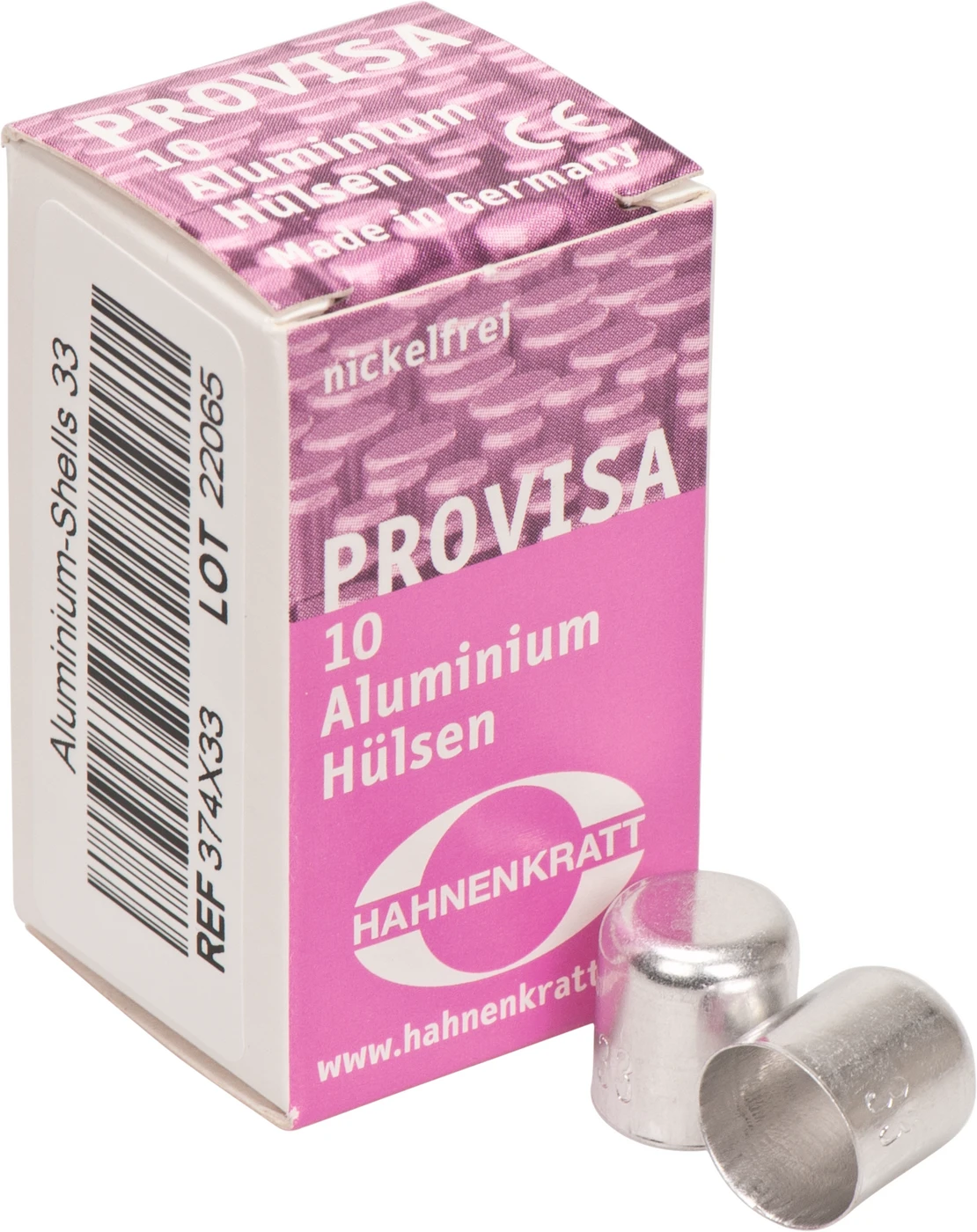 PROVISA Schutzhülsen Aluminium Packung 10 Stück 33