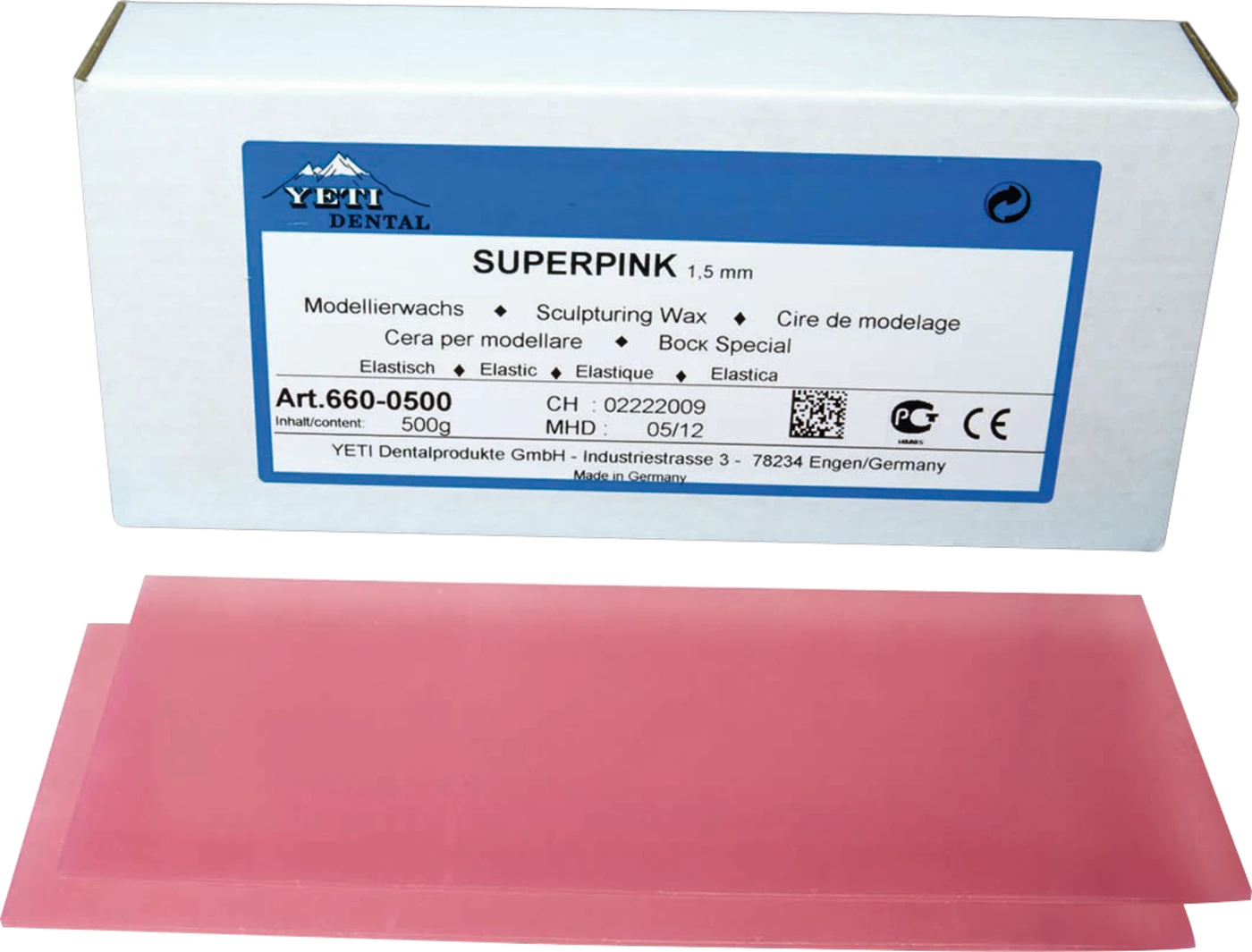 Modellierwachs superpink Packung 500 g