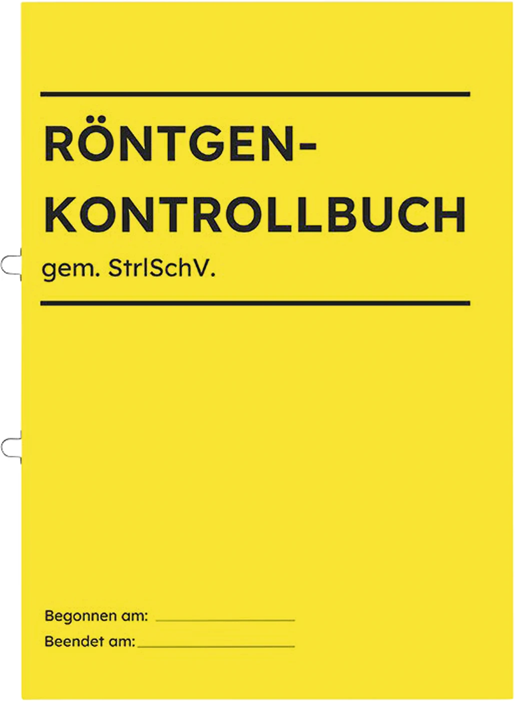 Röntgenkontrollbuch Stück