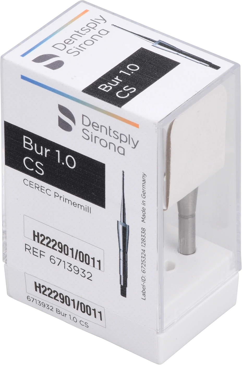 CEREC® Primemill Bur Packung 3 Stück schwarz, Ø 1 mm