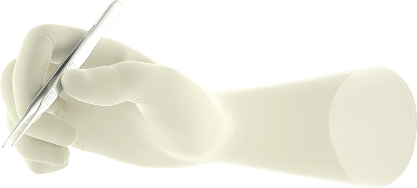 Gammex® Latex Packung 50 Paar puderfrei, natur, Größe 6,5