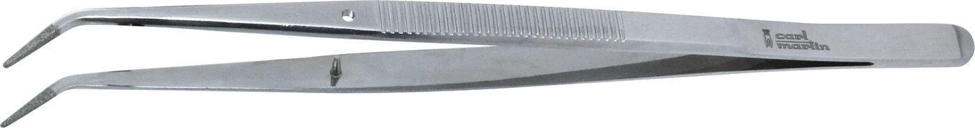 Pinzetten Stück 15 cm, diamantierte Spitzen