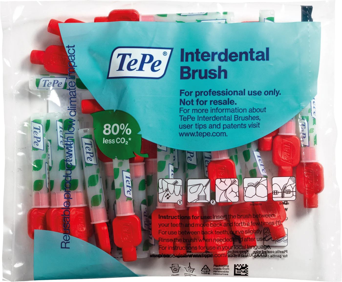 TePe® Interdentalbürsten Original Packung 25 Stück rot, Ø 0,5 mm TePe® Interdentalbürsten Original Packung 25 Stück rot, Ø 0,5 mm