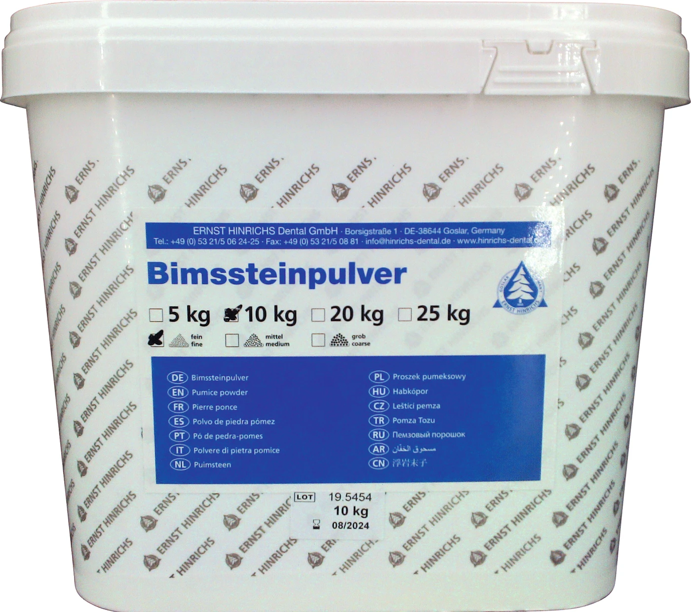 Bimssteinpulver Eimer 10 kg fein