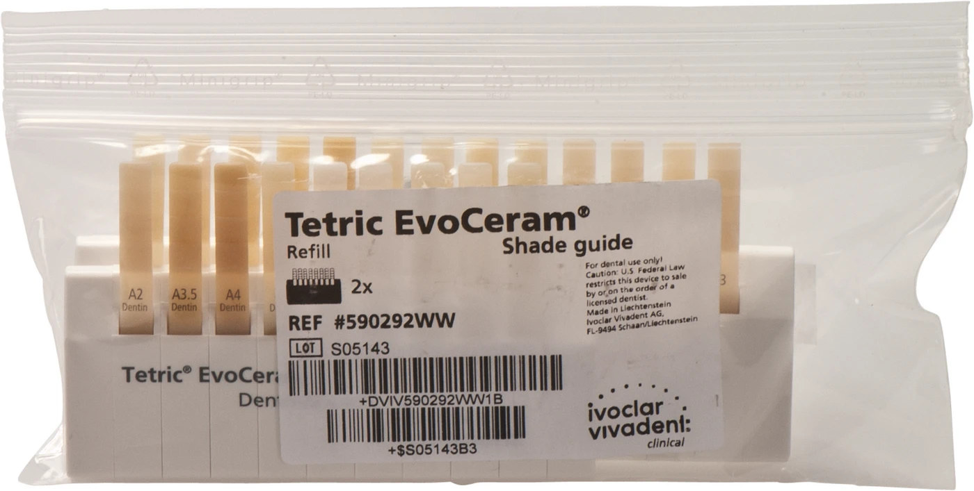 Tetric® EvoCeram® Farbschlüssel Stück