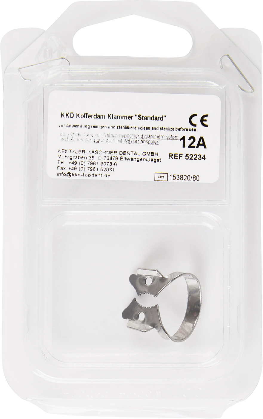 KKD® Klammern Standard Stück Nr. 12A, für Molaren im 2. und 4 Quadranten