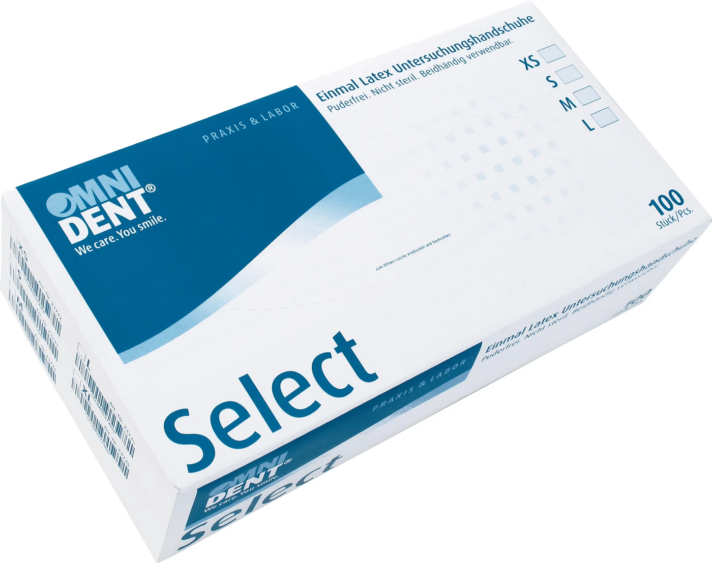 Omni Select Packung 100 Stück puderfrei, XS