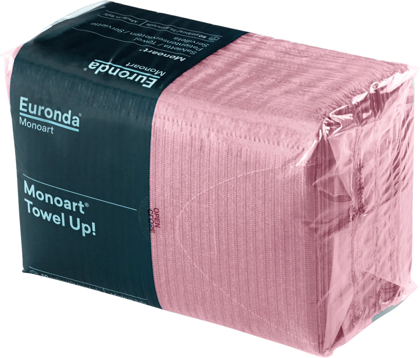 Monoart Patientenservietten Towel Up Packung 500 Stück rosa, 33 cm x 45 cm