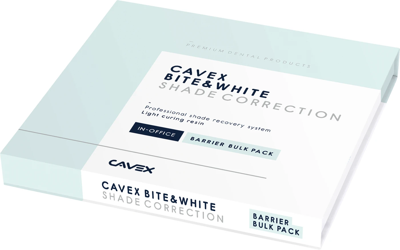 CAVEX Bite&White Shade Correction Barrier Bulk Pack 3 x 1 g Spritze, 10 Application Tips