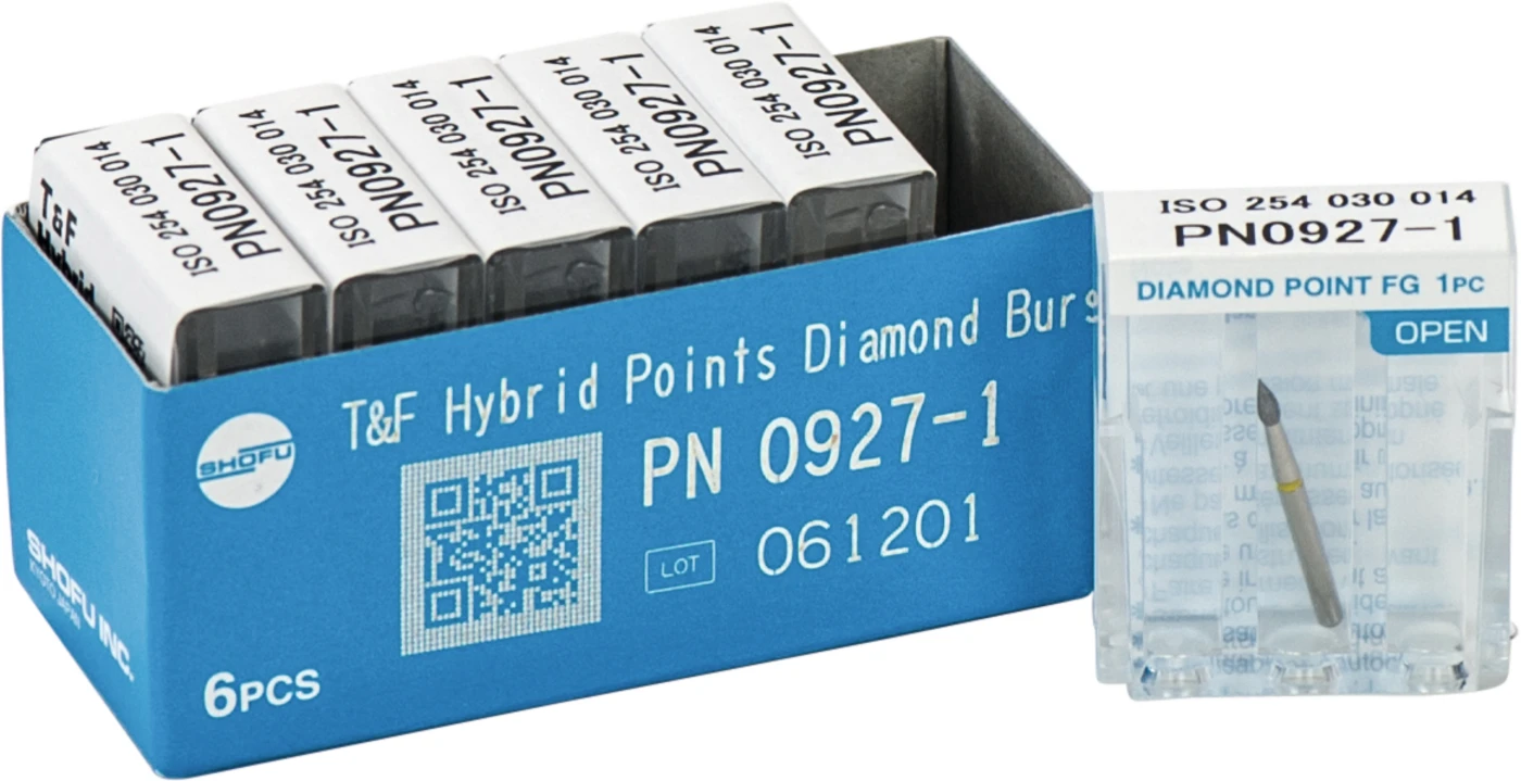 T&F Hybrid Points FG 925 Packung 6 Stück gelb ultra fein, FG, Figur 7104, 3 mm, ISO 014