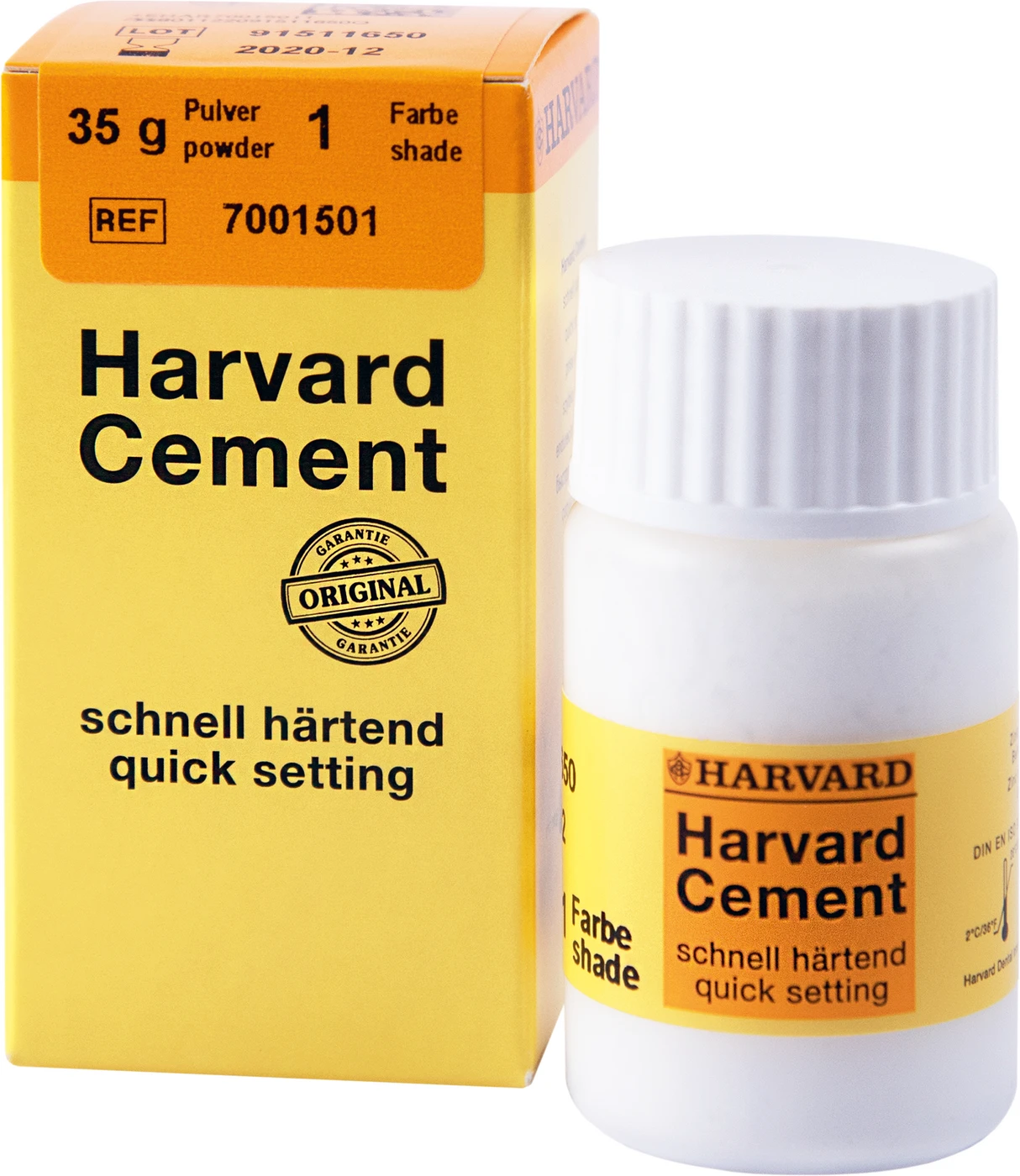 Harvard Cement schnell härtend Pulver Packung 35 g Pulver 1 - weißlich