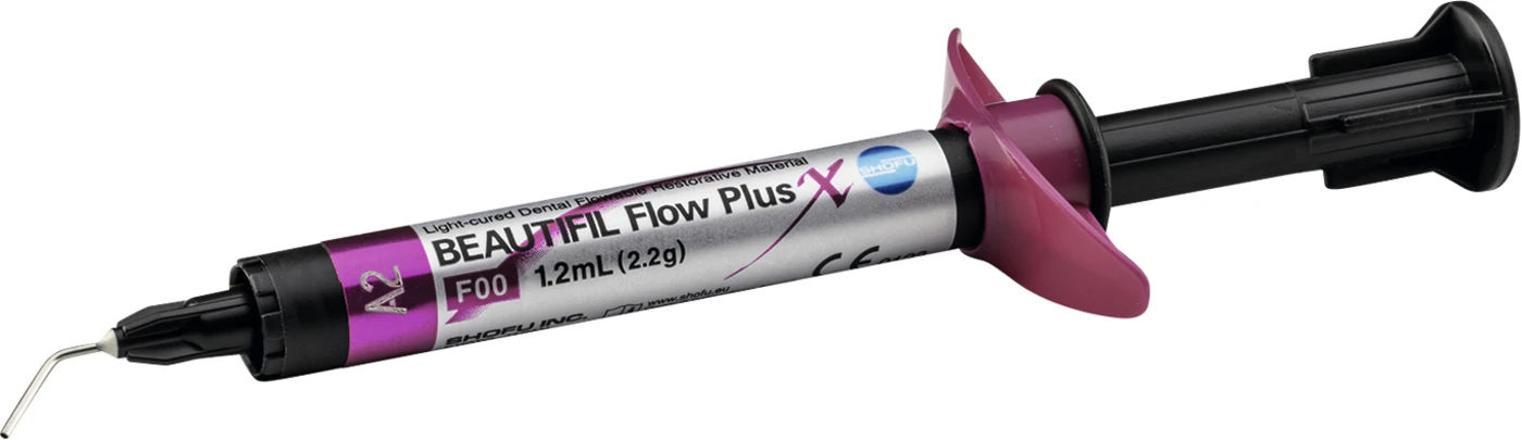 BEAUTIFIL Flow Plus X Spritze 2,2 g D2, F00 inklusive 5 Spritzenaufsätze BEAUTIFIL Flow Plus X Spritze 2,2 g D2, F00 inklusive 5 Spritzenaufsätze