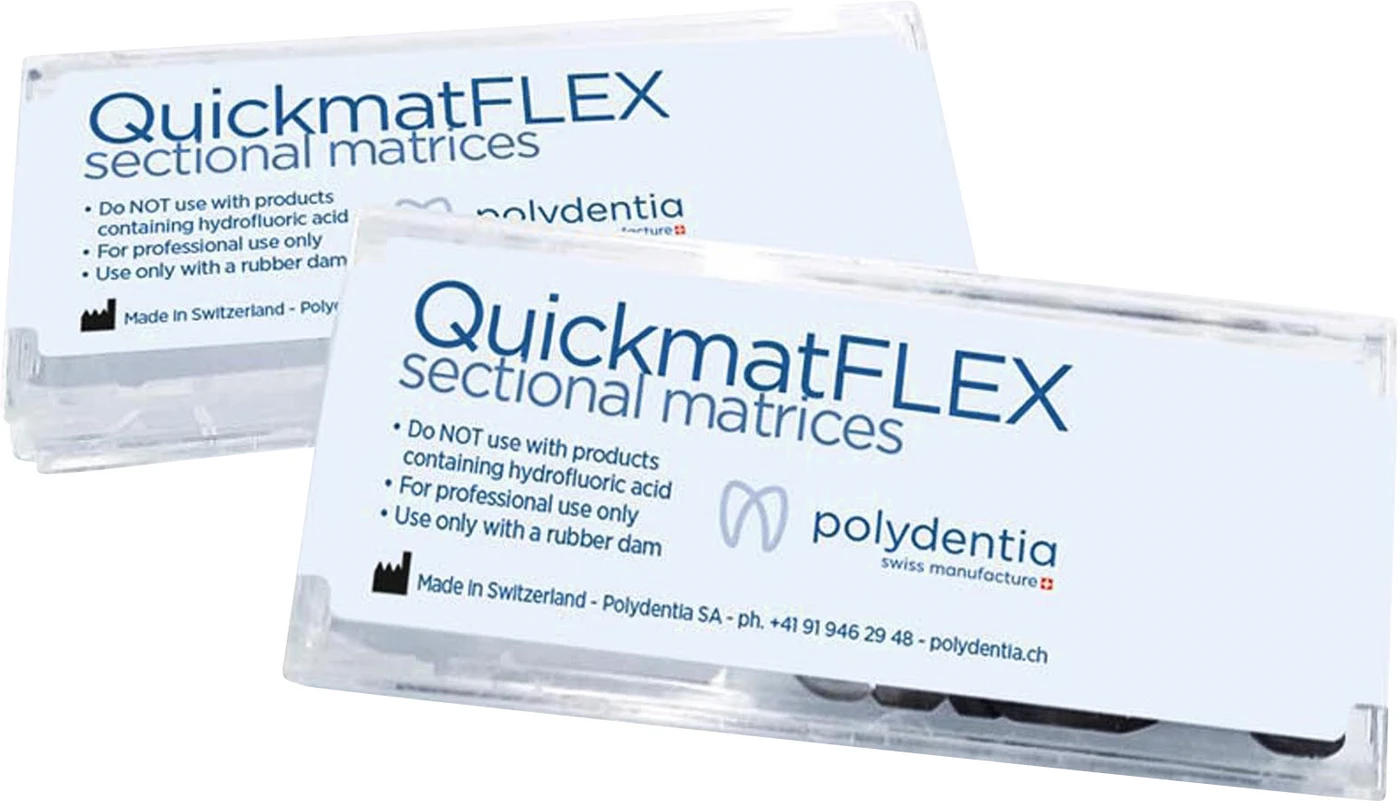 QuickmatFLEX Teilmatrizen Packung 100 Stück Höhe 6,4 mm, Stärke 0,03 mm, Molar