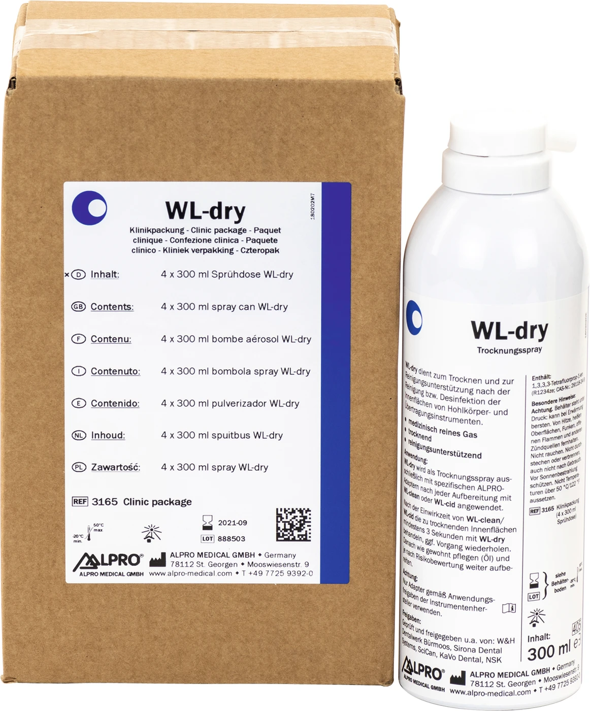 WL-dry Karton 4 x 300 ml Flasche