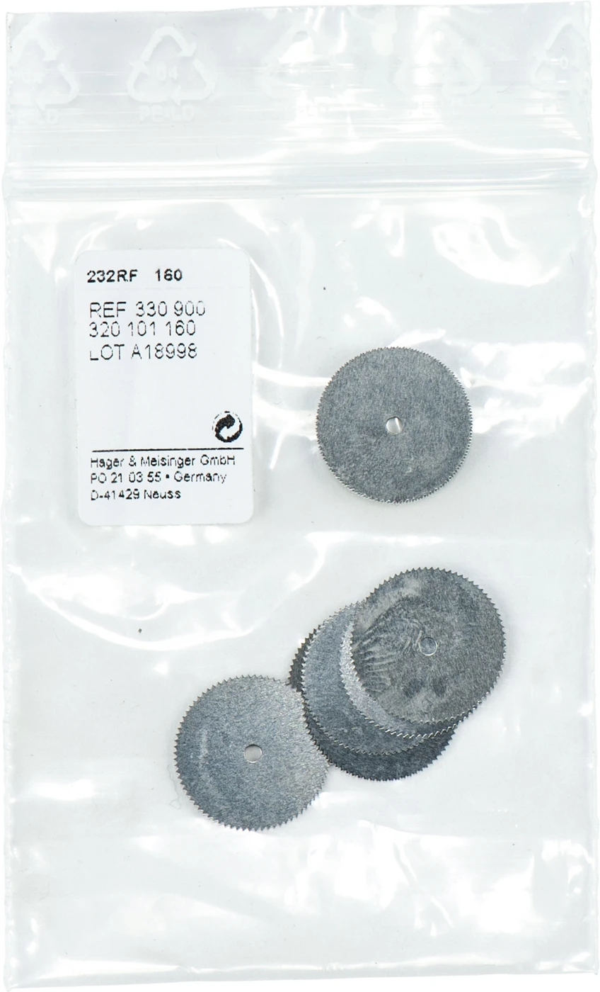 Kreissäge 232RF Packung 10 Stück unmontiert, Figur 320, 0,1 mm, ISO 160