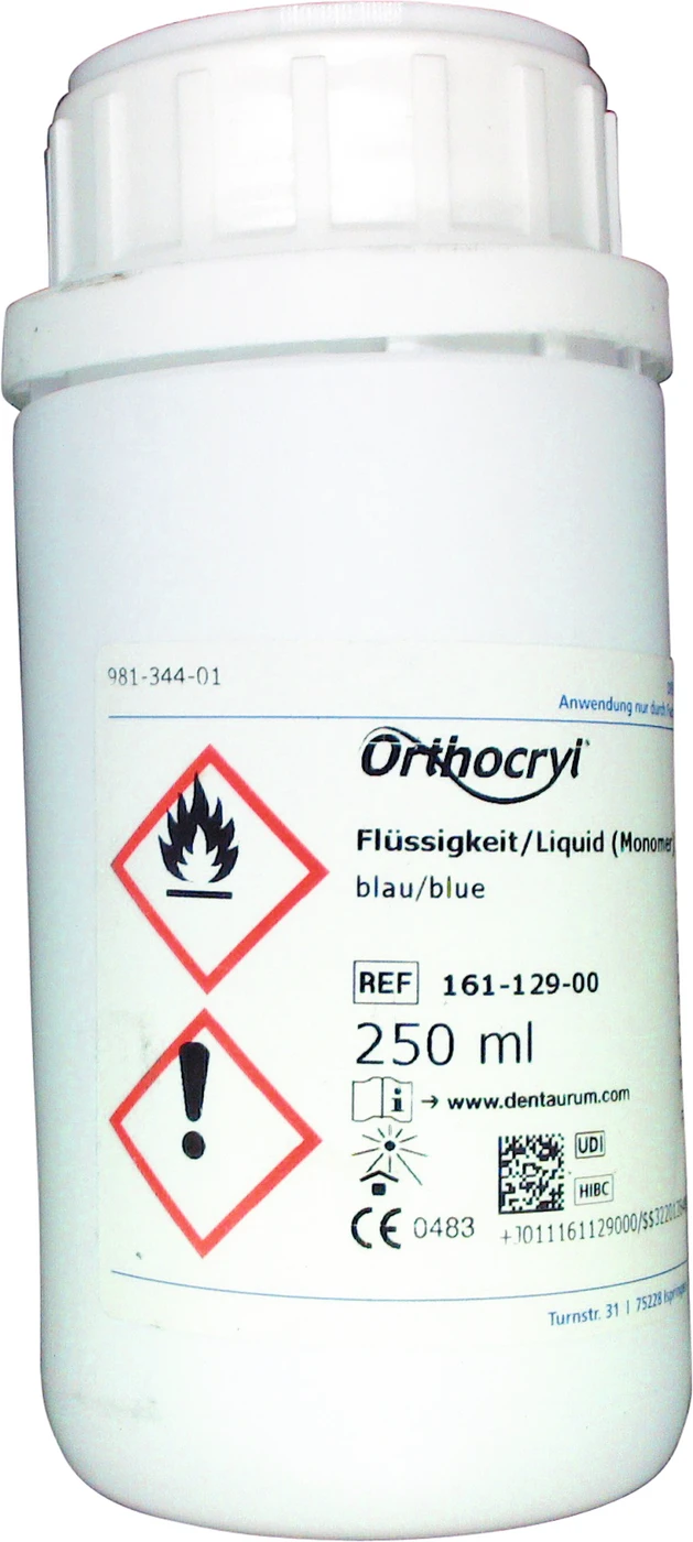Orthocryl® Flüssigkeit Flasche 250 ml Flüssigkeit blau