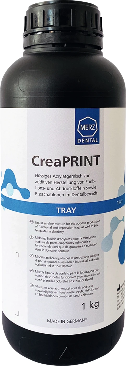 CreaPRINT Tray Flasche 1 kg 385 nm, aqua