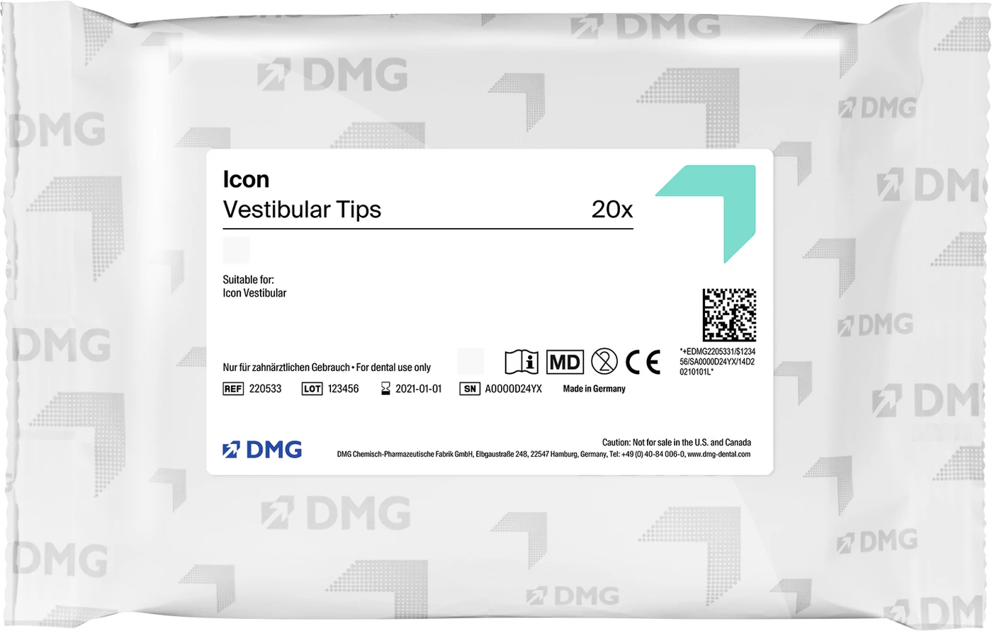 Icon Vestibular Tips Packung 20 Stück