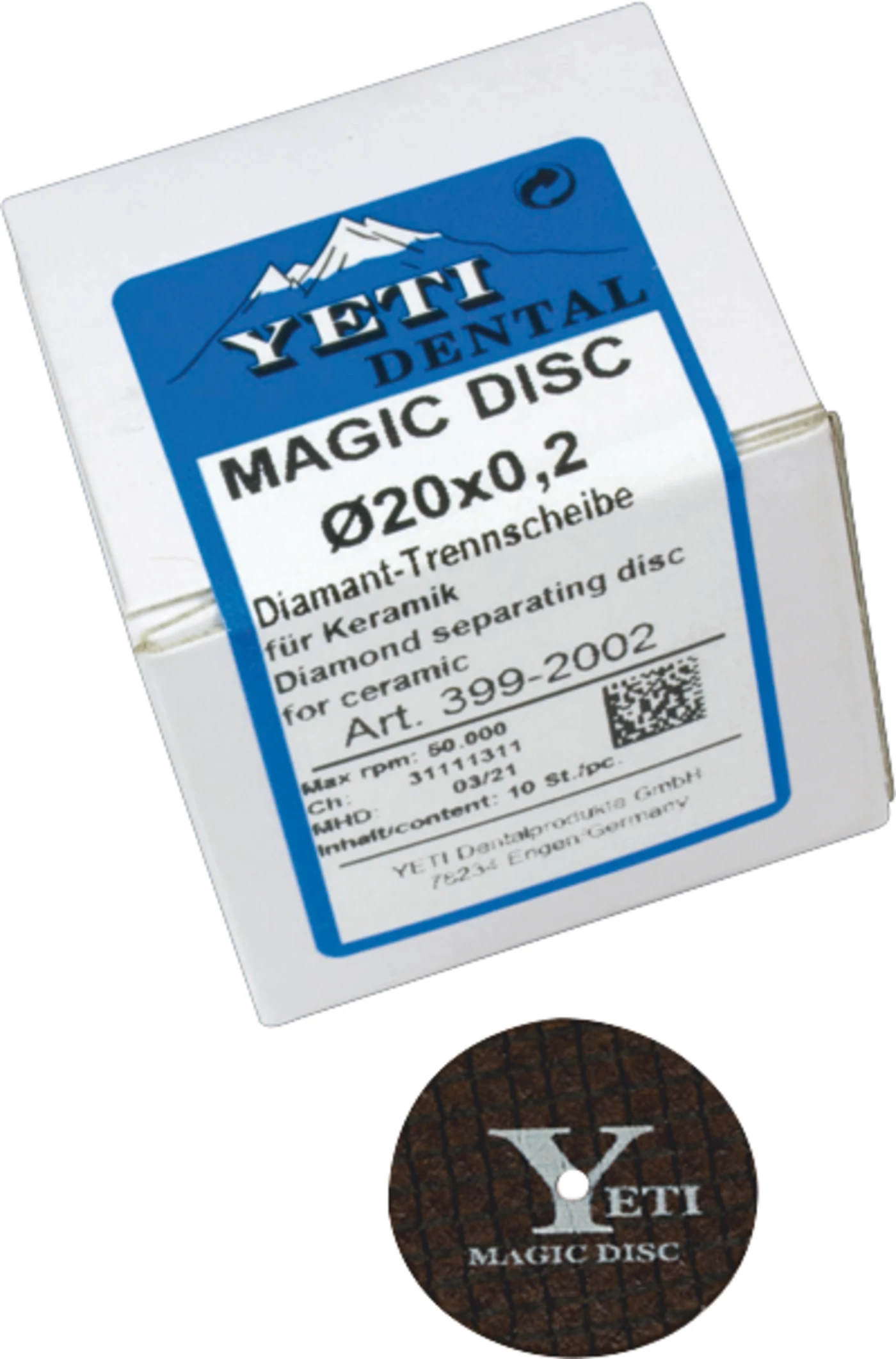 Magic Disc Packung 15 Stück, ultradünn, glasfaserverstärkt, Ø 20 mm x 0,2 mm