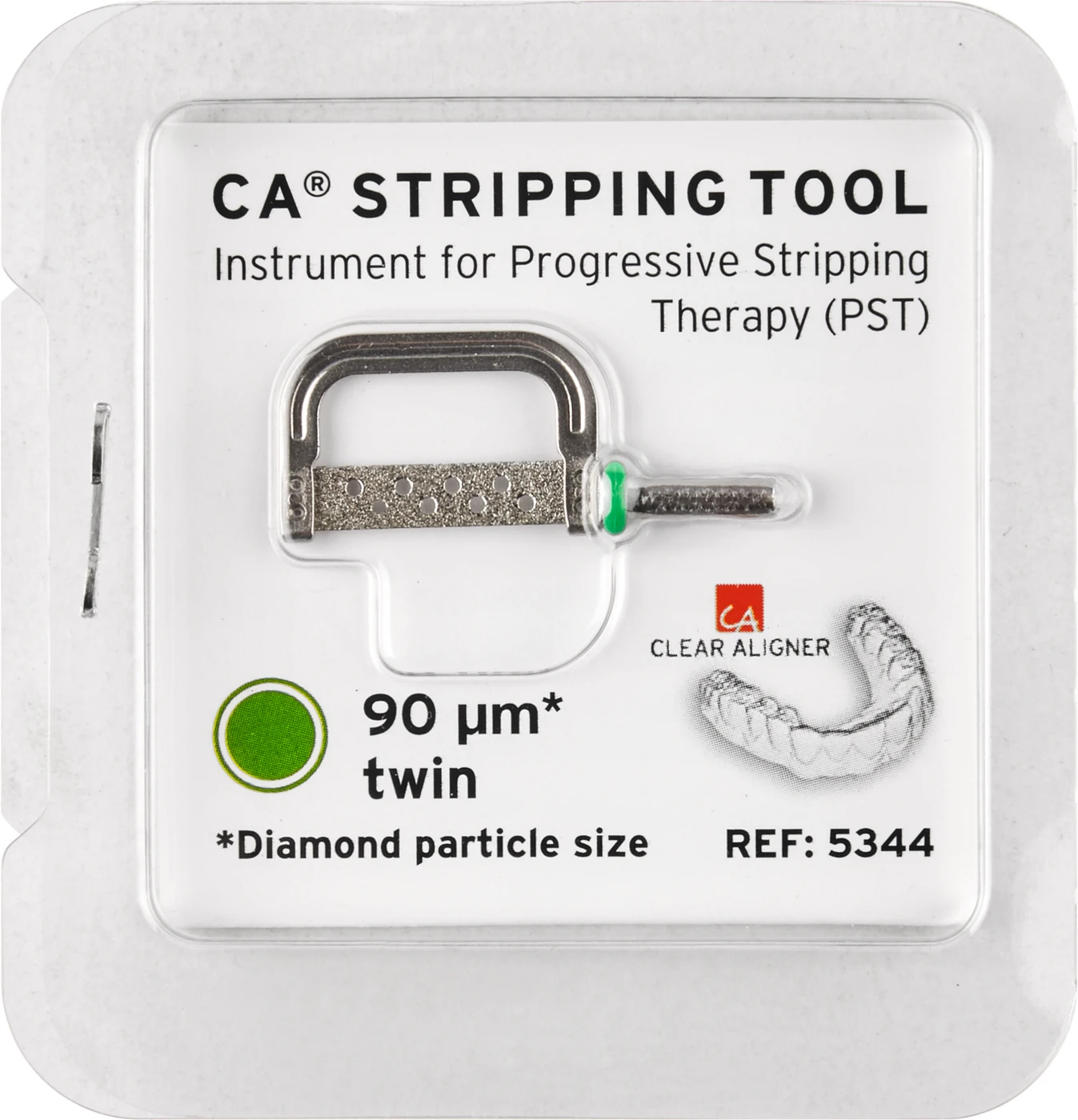 CA® Stripping Tools Stück grün, 90 µm, beidseitig diamantiert