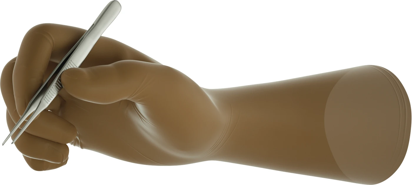 Gammex® Latex Sensitive Packung 50 Paar puderfrei, braun, Größe 7,5