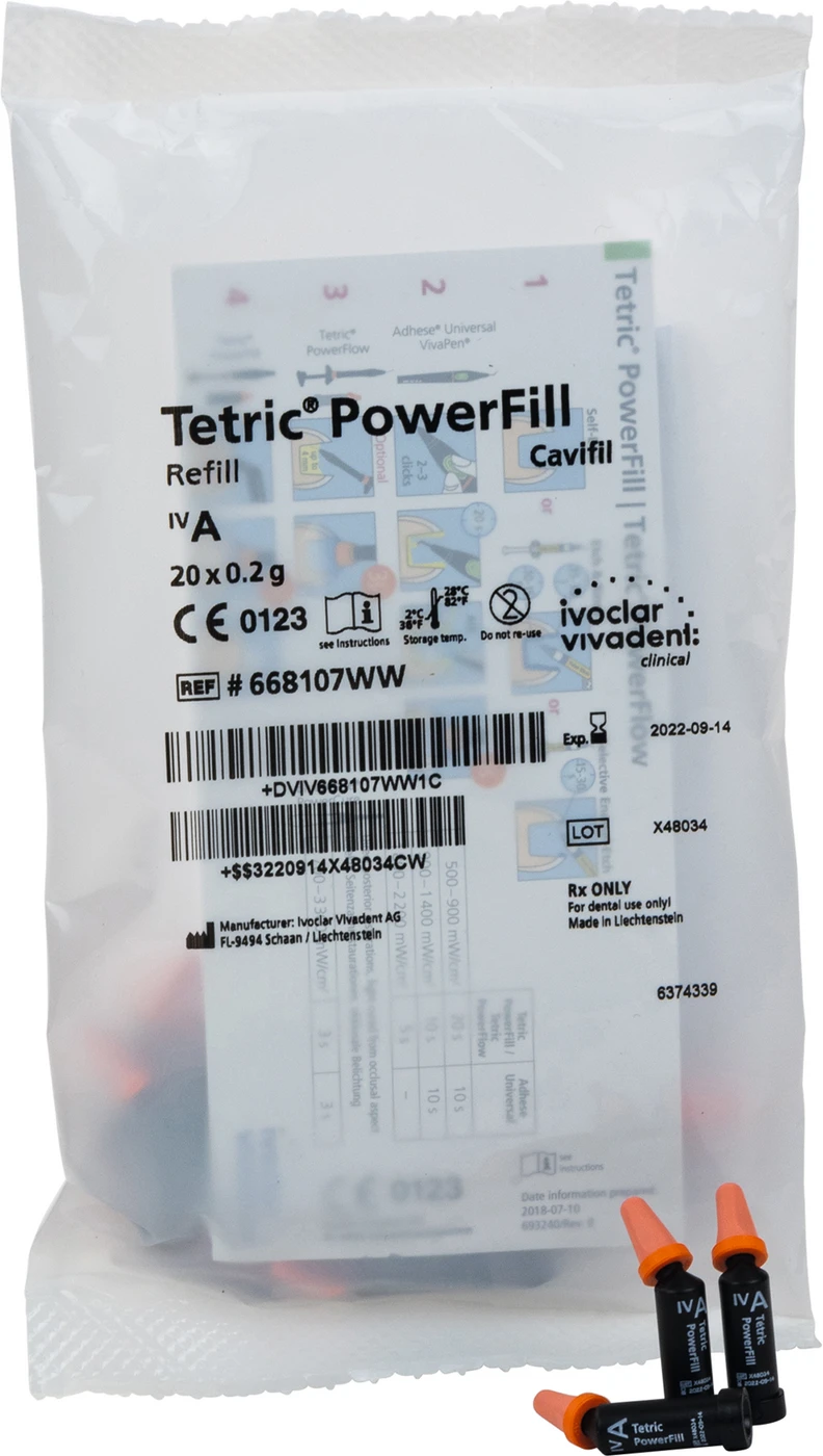 Tetric® PowerFill Packung 20 x 0,2 g Cavifil IVA
