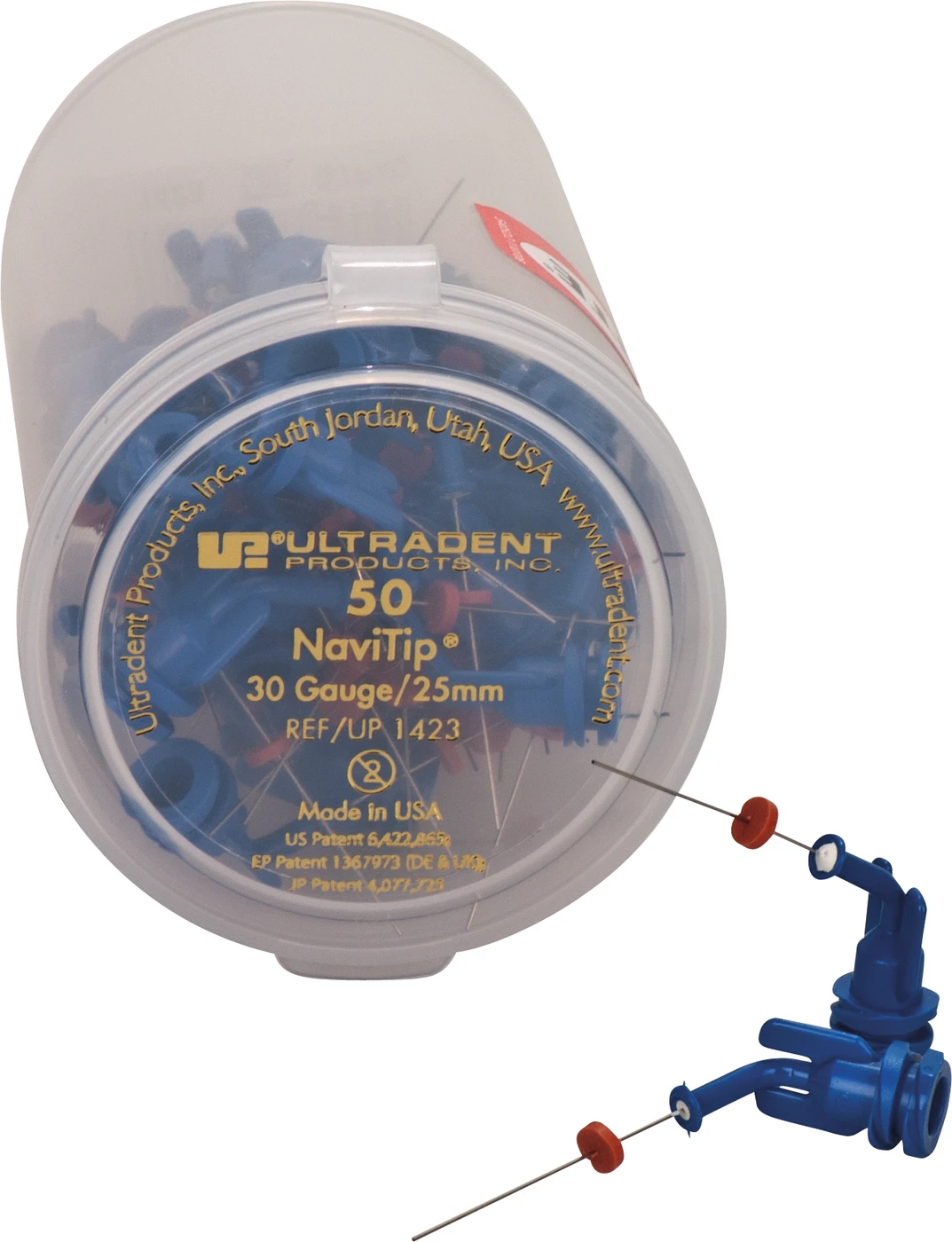 NaviTip™-Tips Packung 50 Stück blau, Länge 25 mm, Ø 0,3 mm, 30ga