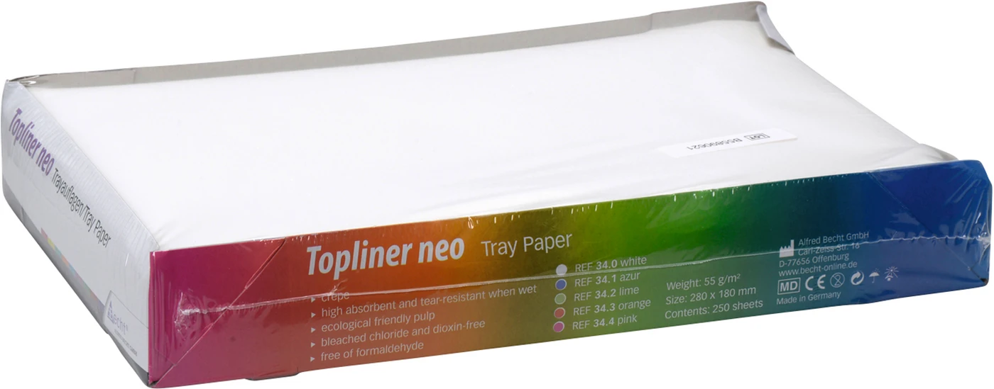 Topliner neo Packung 250 Stück 28 x 18 cm, weiß