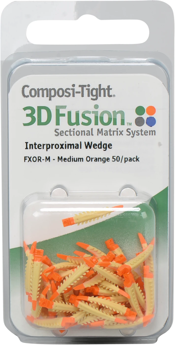 Composi-Tight® 3D Fusion™ Keile Packung 50 Stück orange, mittel