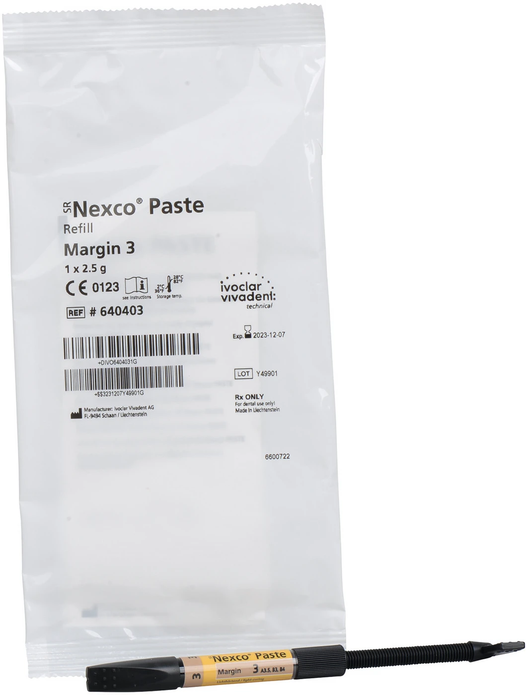 SR Nexco® Spritze 2,5 g Paste margin 3