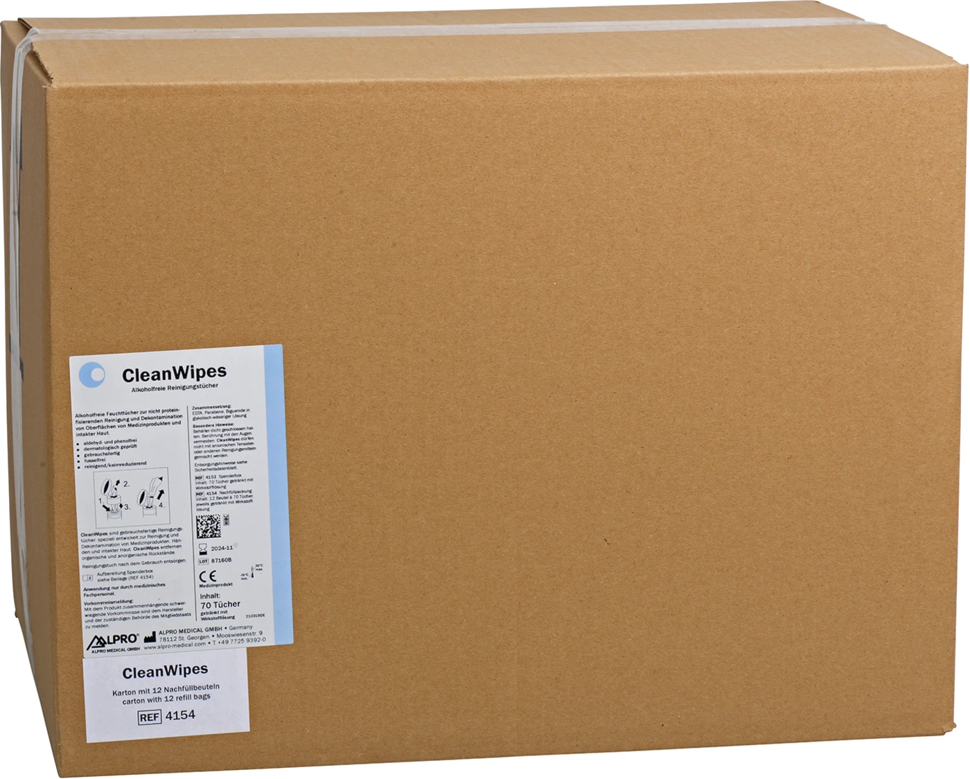 CleanWipes Karton 12 x 70 Stück