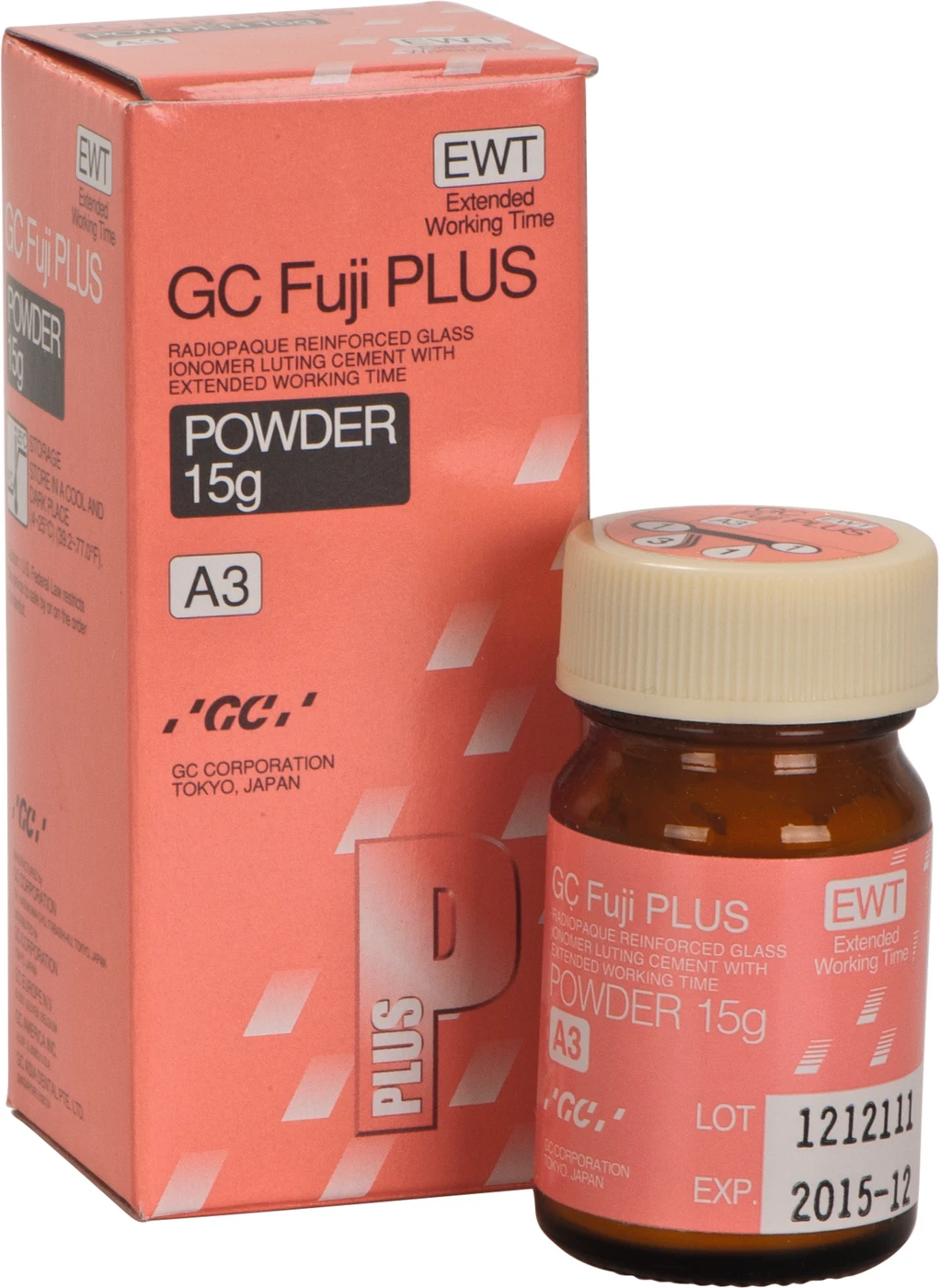 GC Fuji PLUS (EWT) Packung 15 g Pulver A3