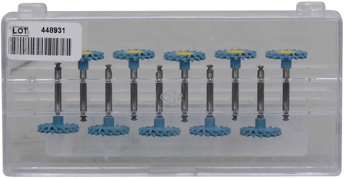 EVE DIAPOL® TWIST Packung 10 Stück blau grob, RA, Figur Twist, 14 x 1,6 mm