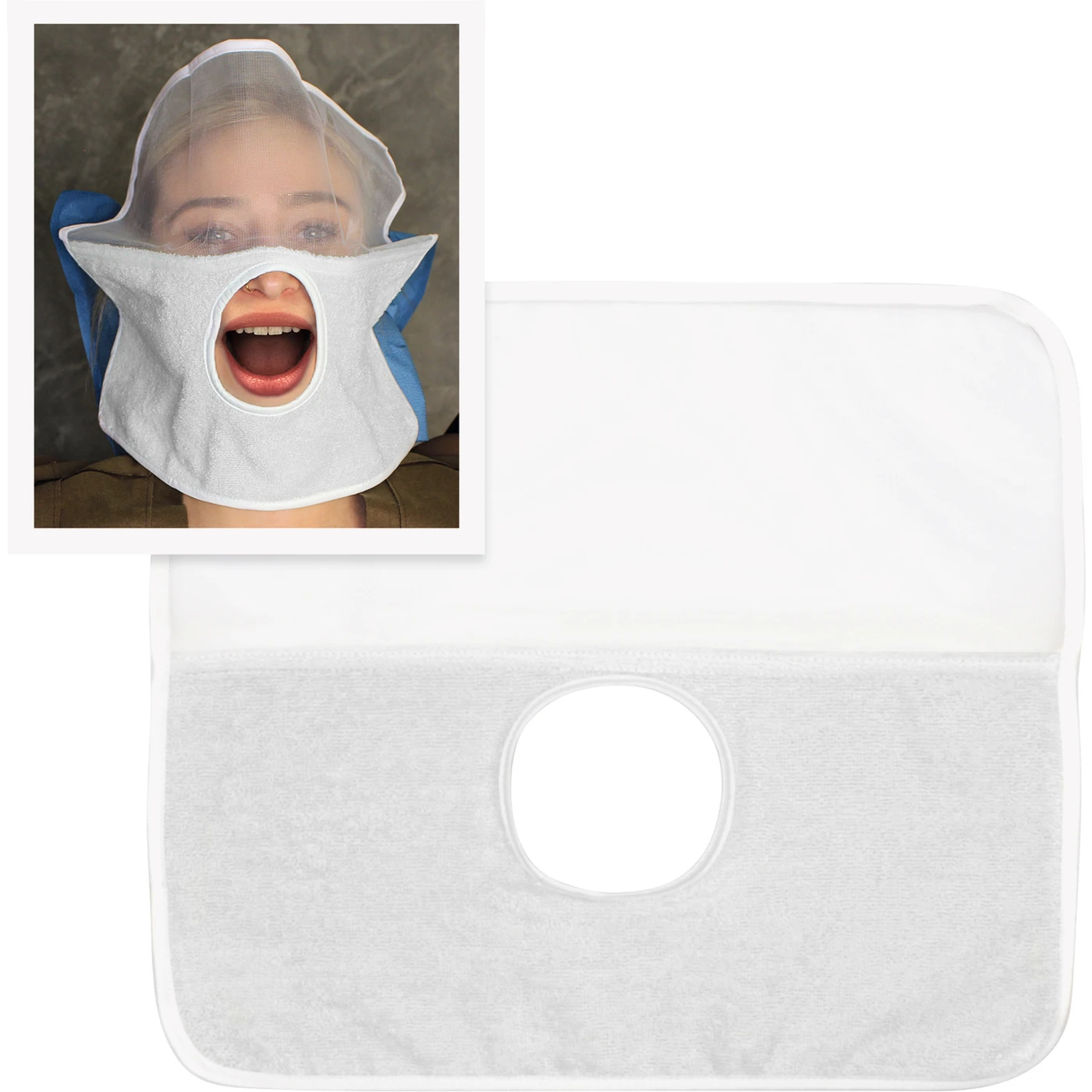 SafeDrape™ Frottee Gesichtstücher Packung 12 Stück weiß